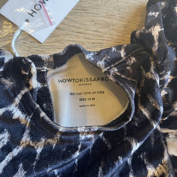 Leopard Velvet Ruffle Dress - Picture 3 of 6